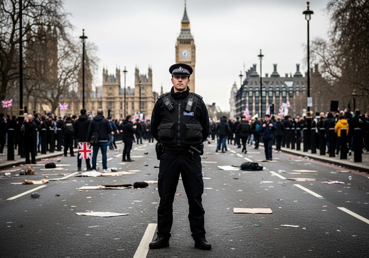 Muslims Take Over Street of London to Spit on Citizens, After Walk for Jesus March Banned