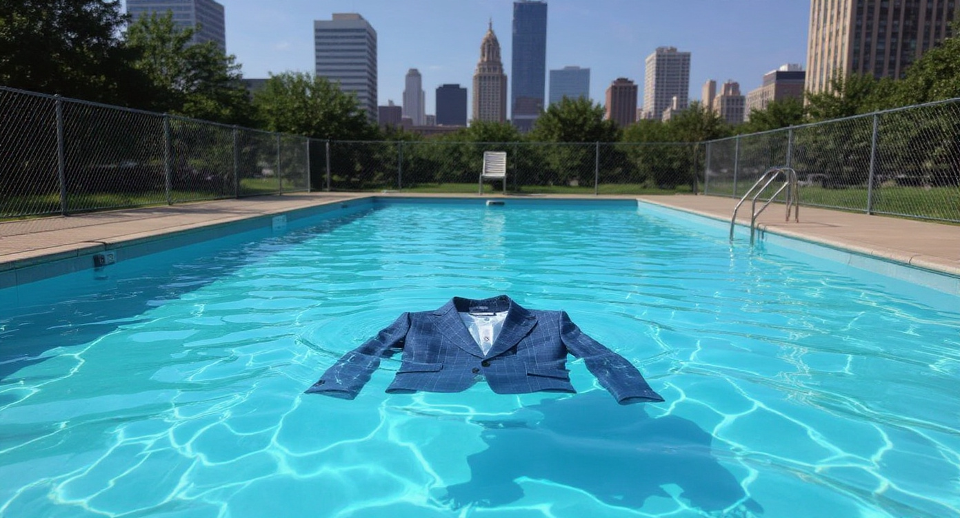 New York's Mayor Does a Fully-Clothed Cannonball Into a Public Pool, Then Plays the Victim