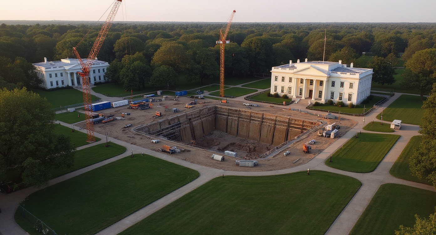 Trump Told You the Ballroom Is a 'Shed' — What's REALLY Being Built Six Stories Under the White House