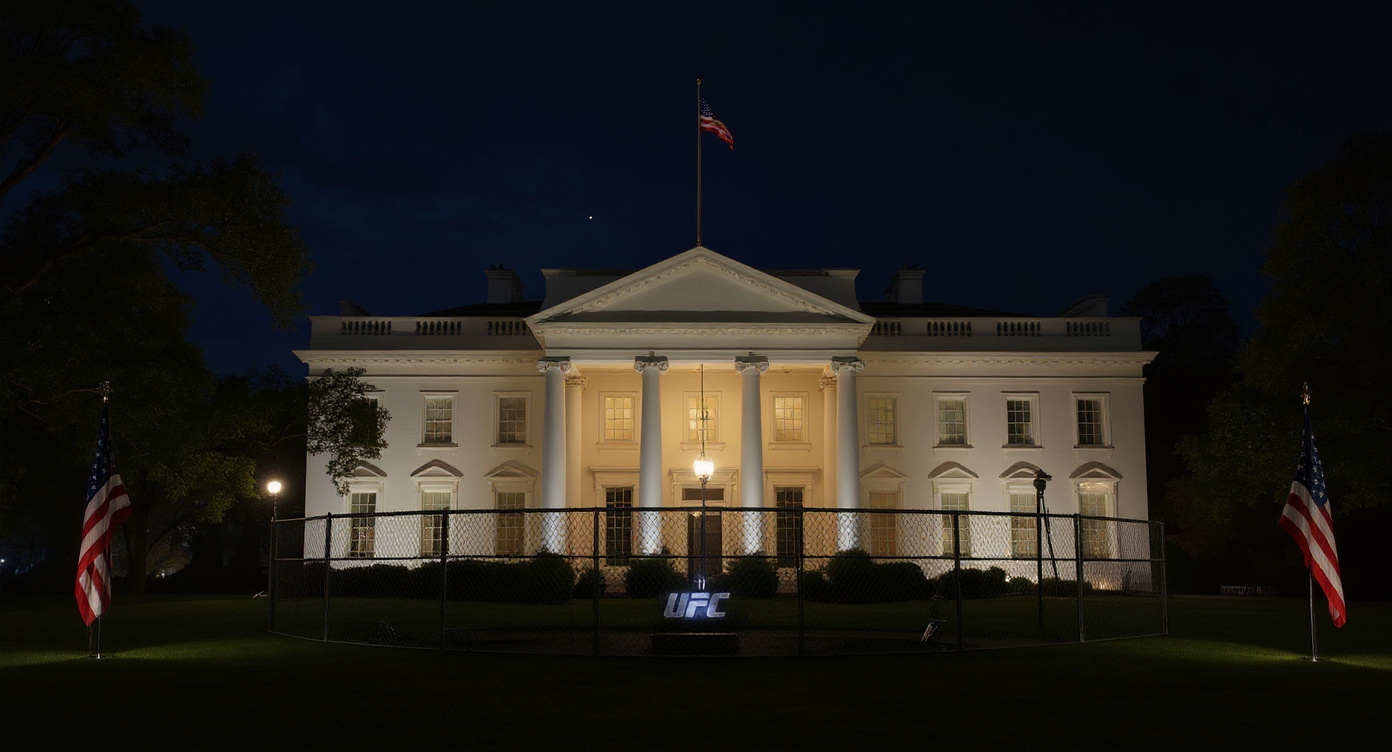 UFC Fighter Wins White House Cage Match, Grabs Mic, Drops the Most Banned Sentence in America